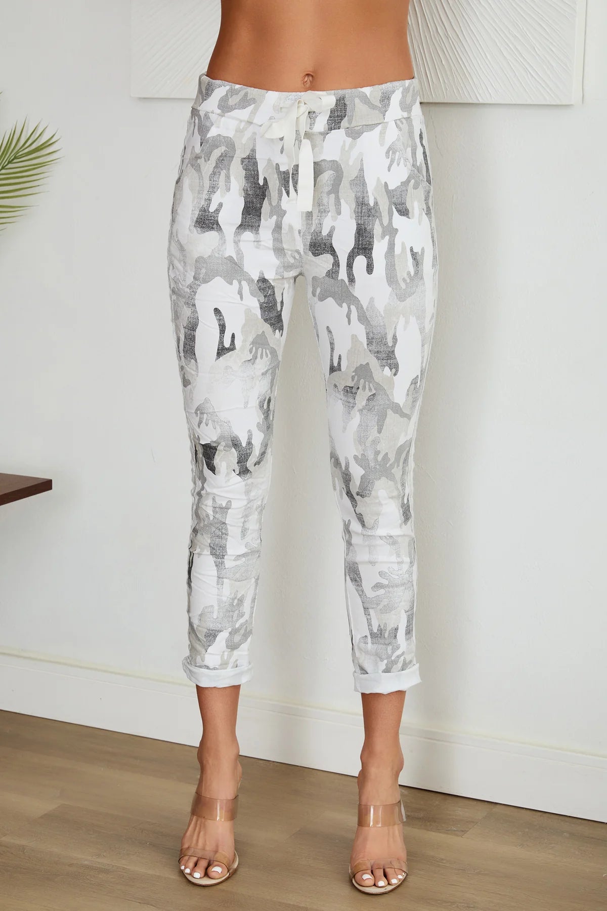 The Lurex Stripe Camo Jogger
