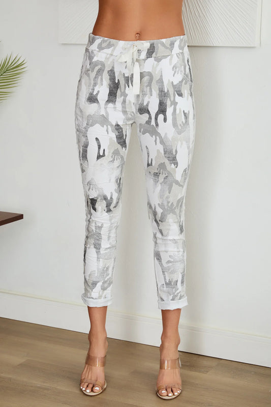 The Lurex Stripe Camo Jogger