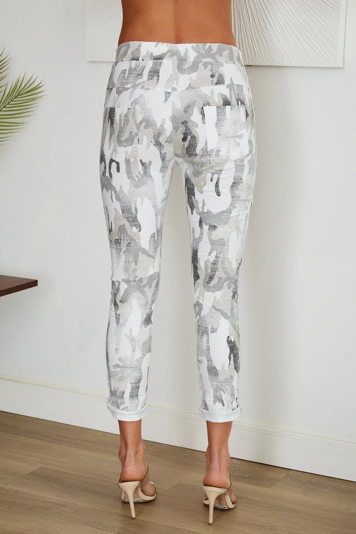 The Lurex Stripe Camo Jogger