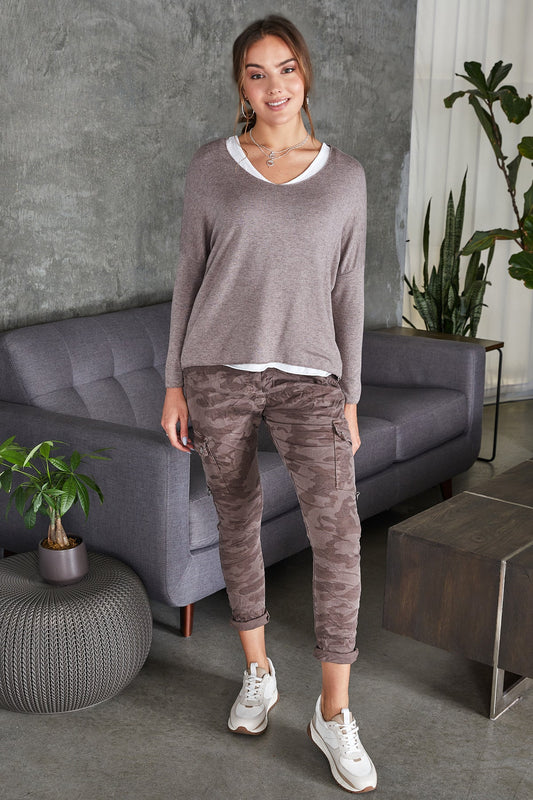 The Camo Crinkle Cargo Joggers