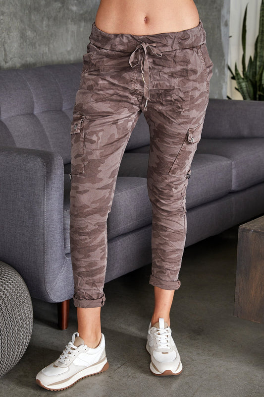 The Camo Crinkle Cargo Joggers