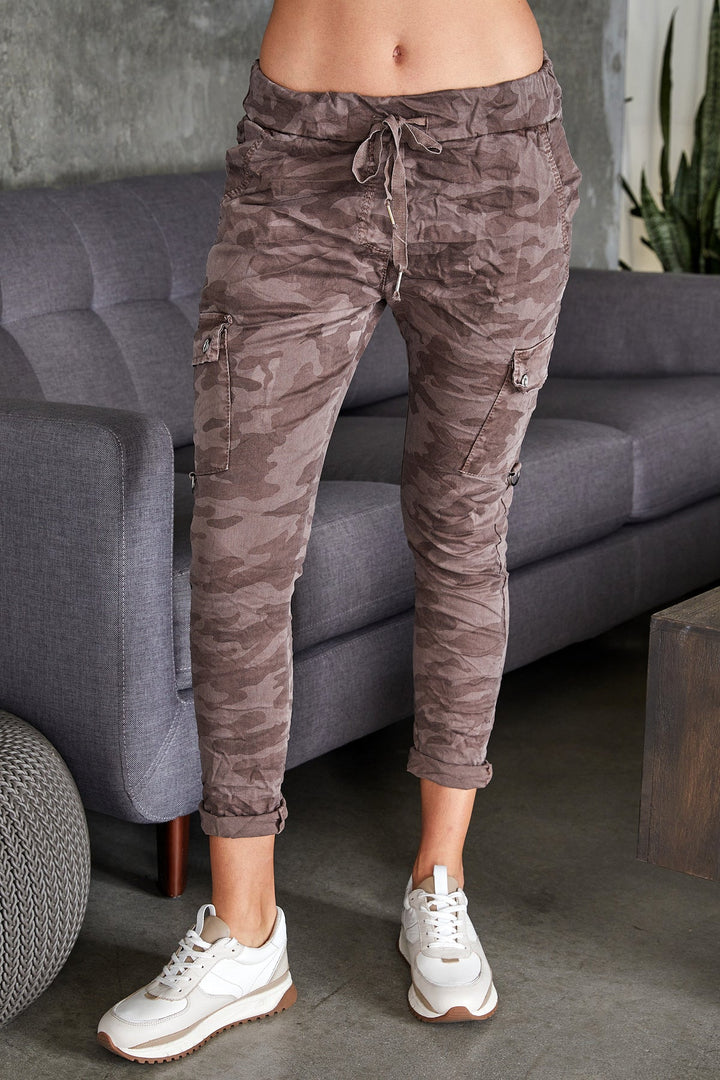 The Camo Crinkle Cargo Joggers