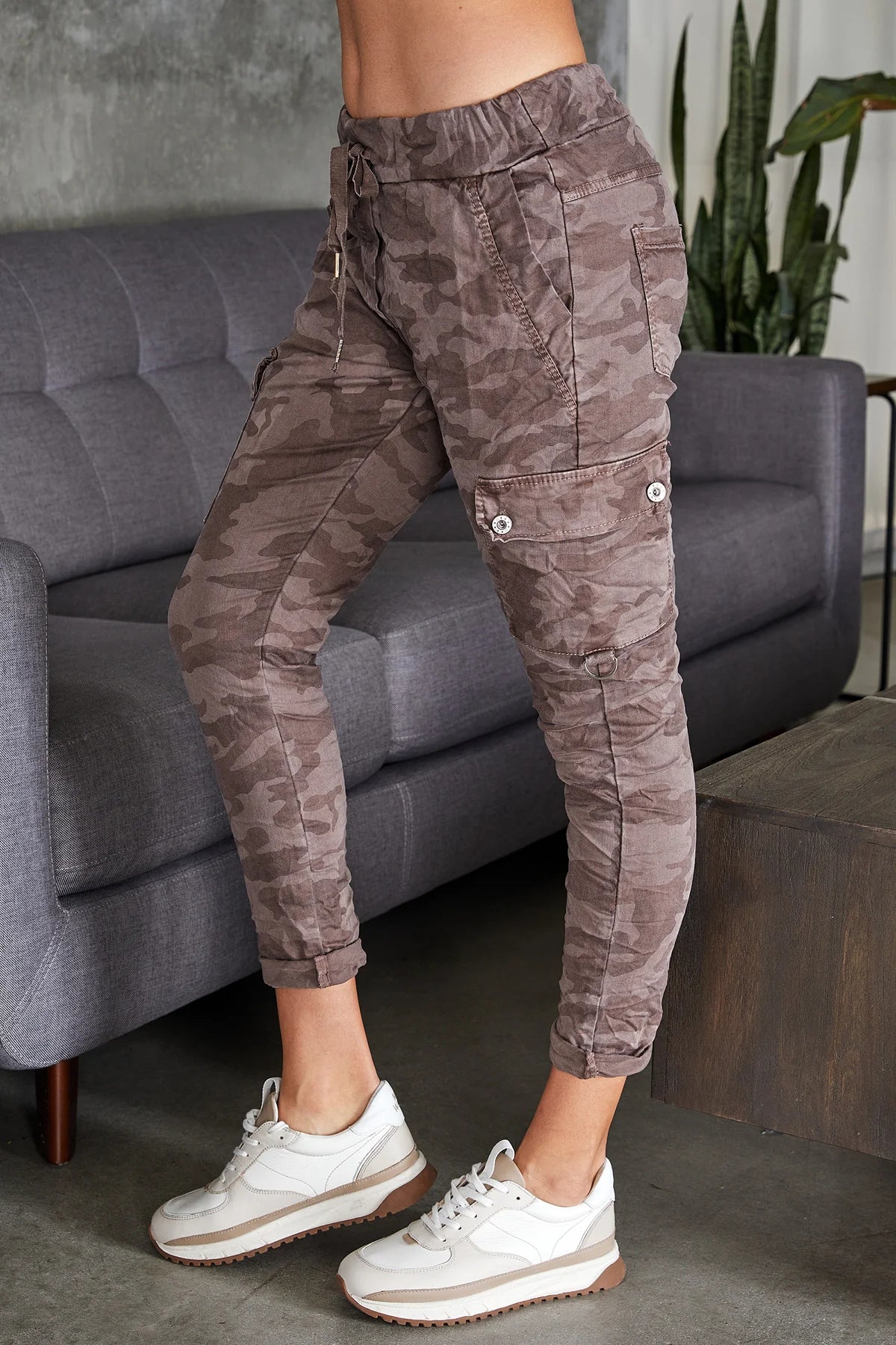 The Camo Crinkle Cargo Joggers