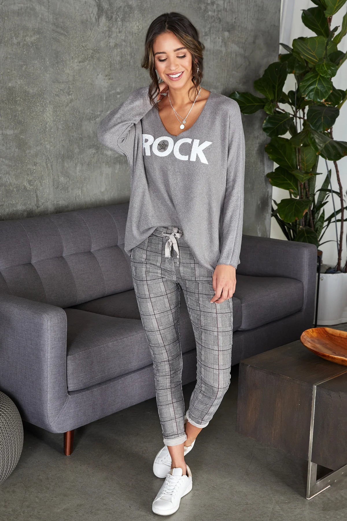 The Plaid Corduroy Jogger