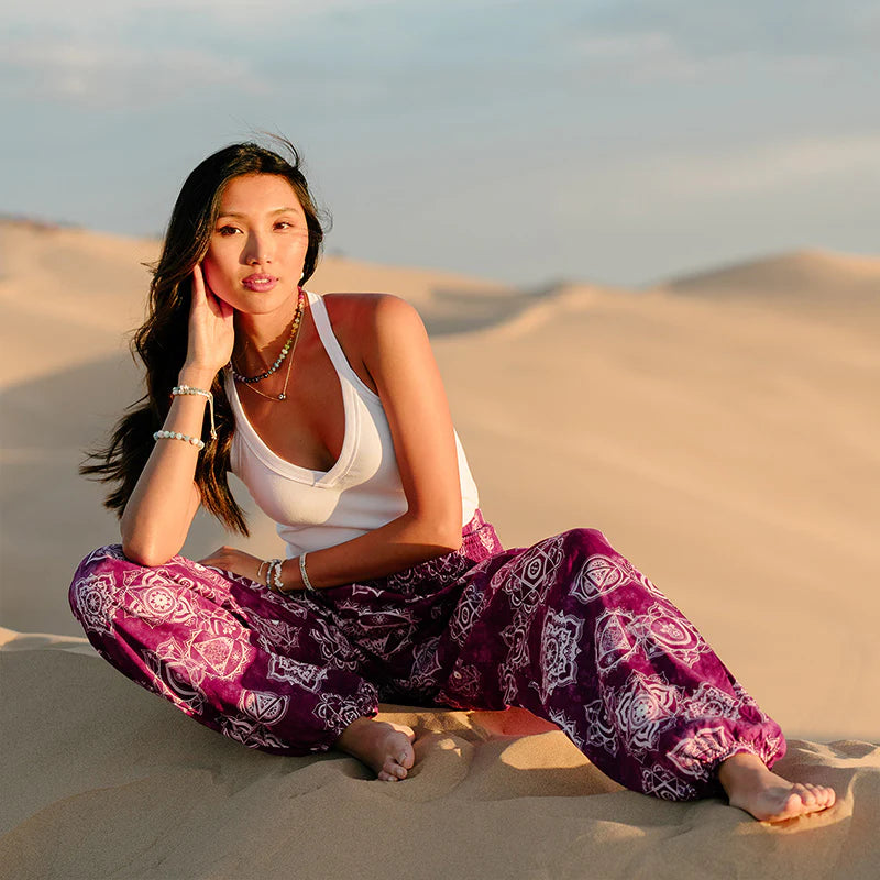 Magenta Chakra Harem Pants