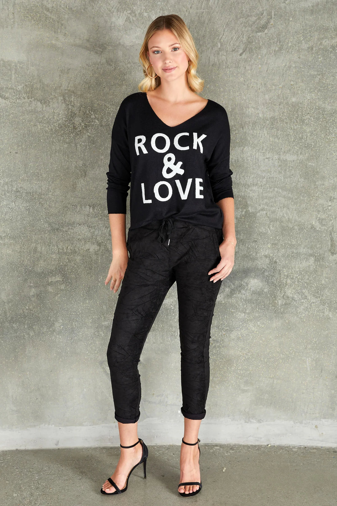 The Faux Suede Crinkle Joggers