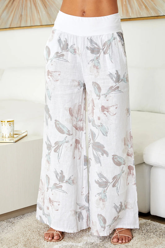 The Wide Leg Floral Pant