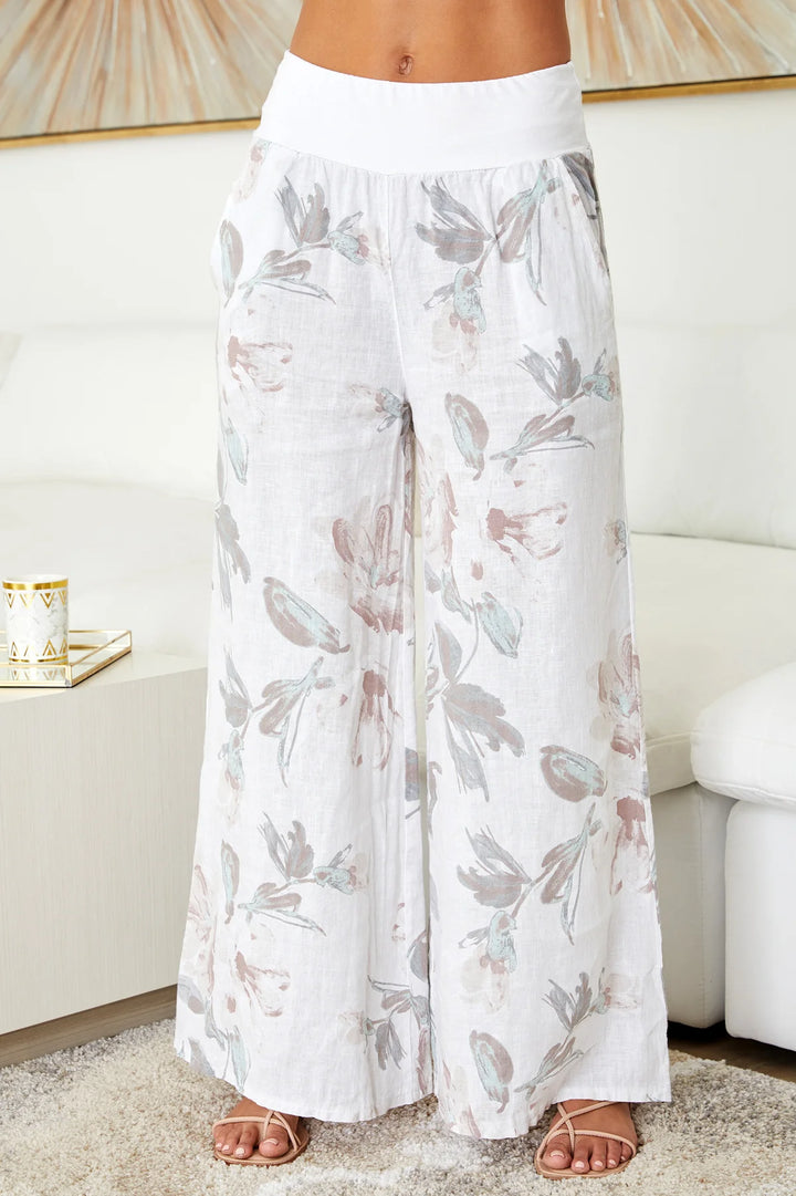 The Wide Leg Floral Pant