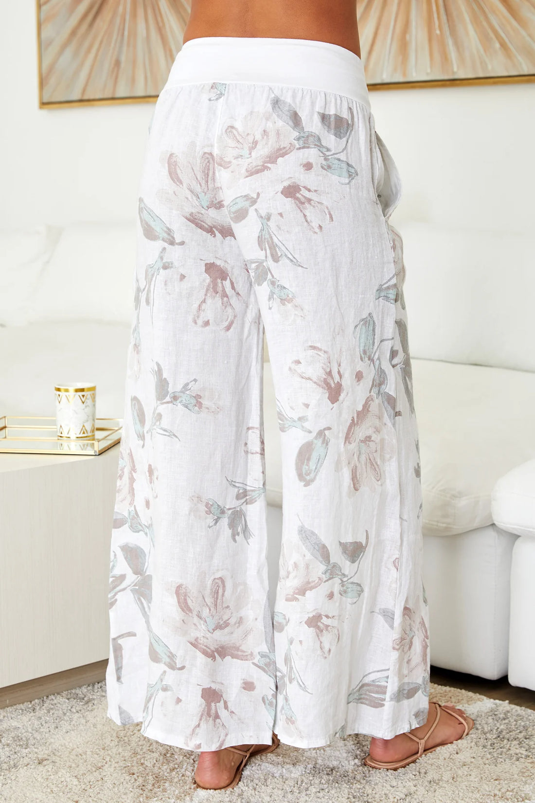 The Wide Leg Floral Pant