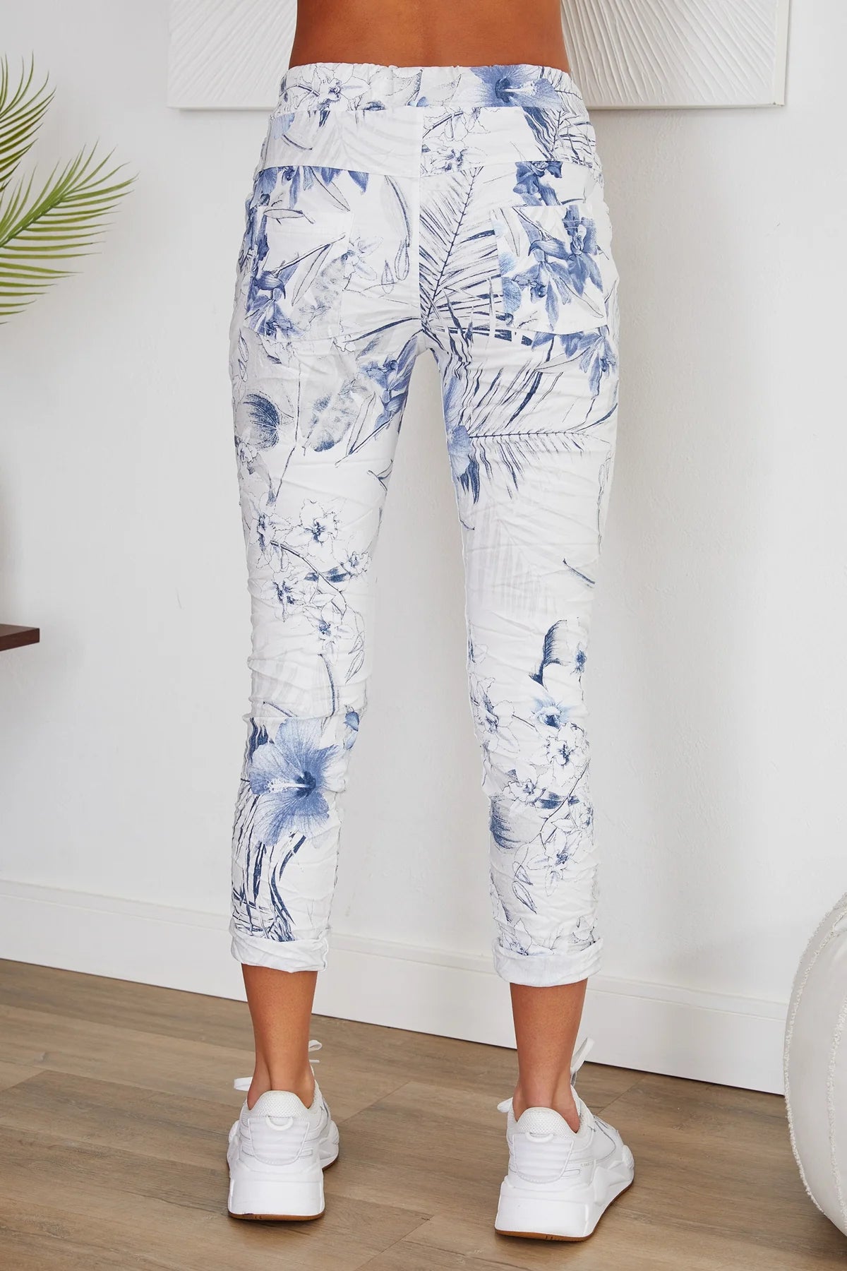 The Maui Floral Crinkle Jogger