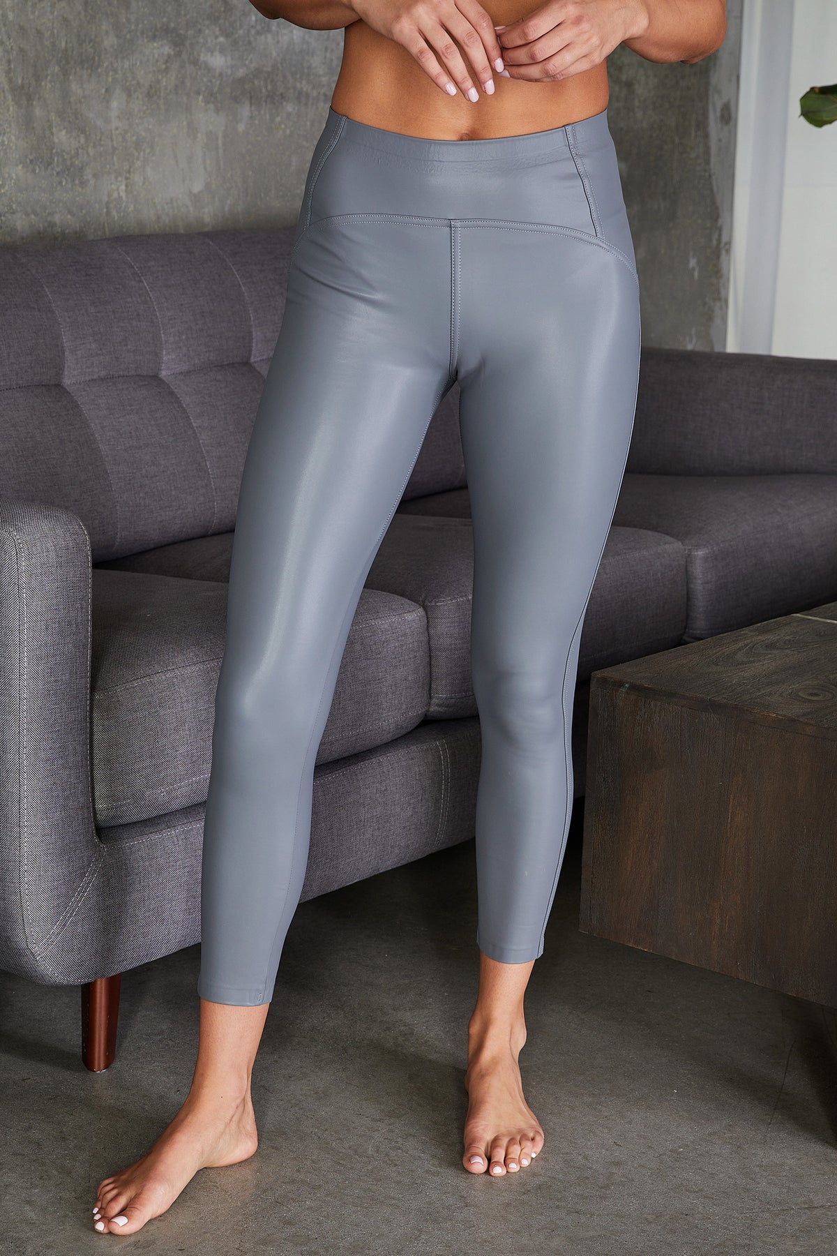The Faux Leather Riding Leggings