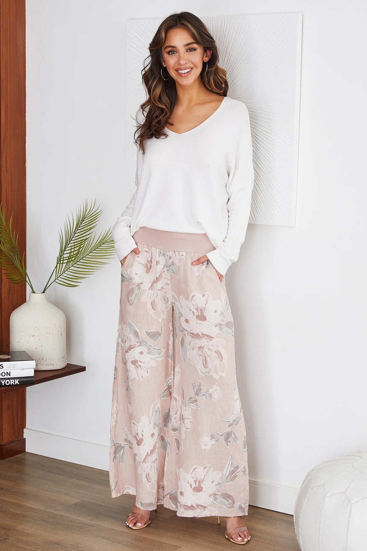 The Wide Leg Floral Pant