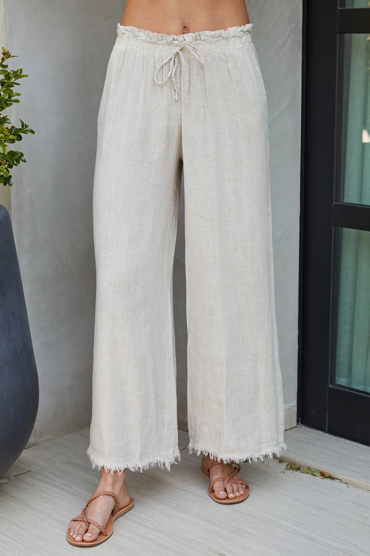 The Wide Leg Linen Pants w/Pockets