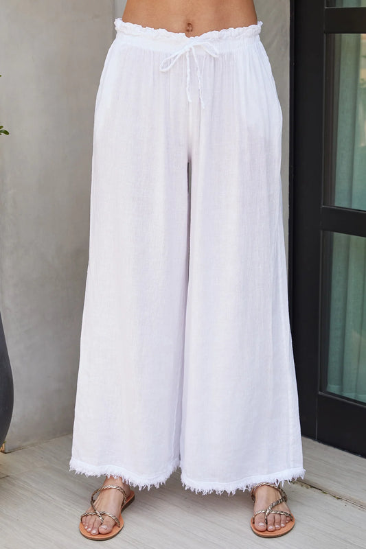 The Wide Leg Linen Pants w/Pockets