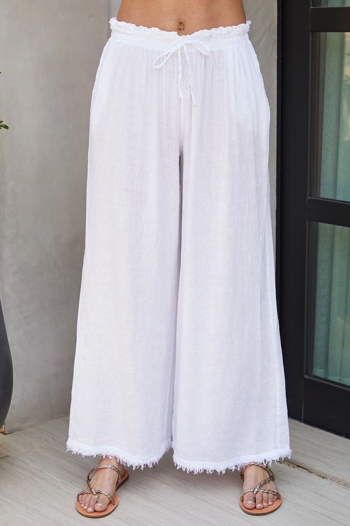 The Wide Leg Linen Pants w/Pockets
