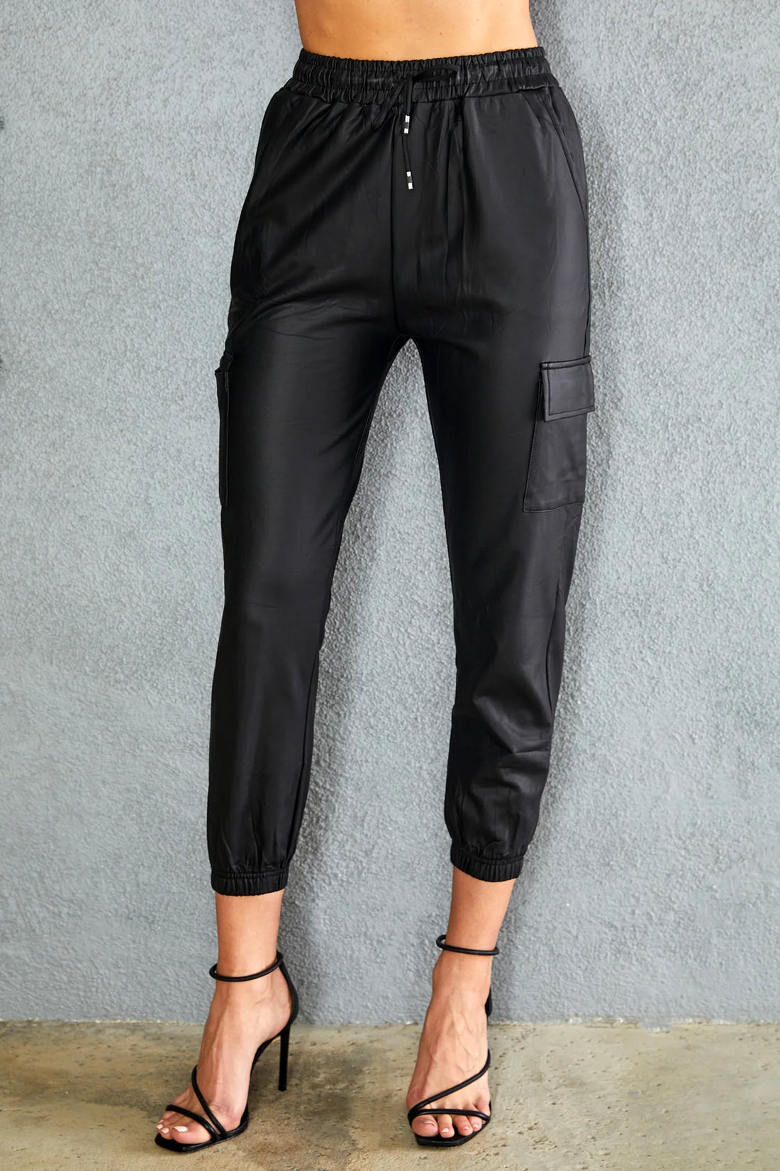 The Lightweight Faux Leather Jogger