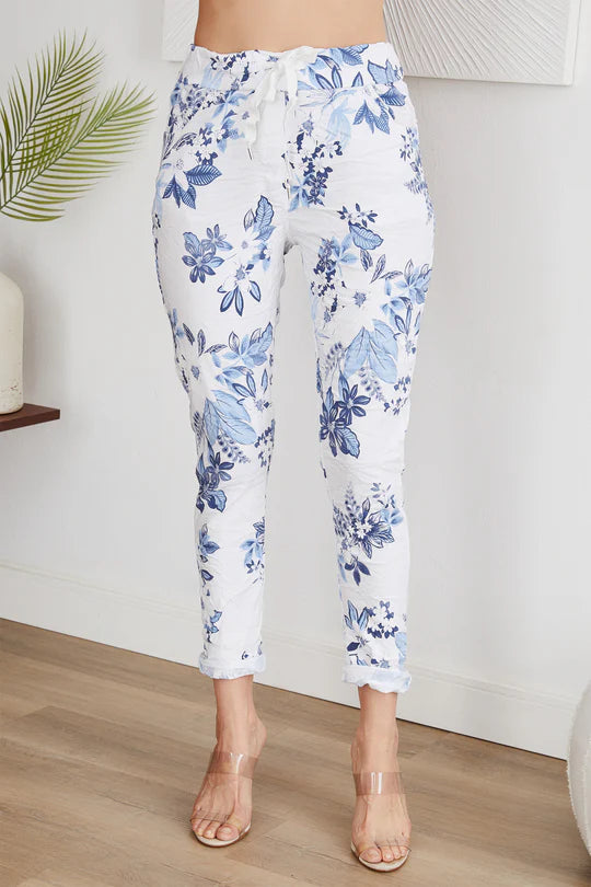 The Garden Floral Crinkle Jogger