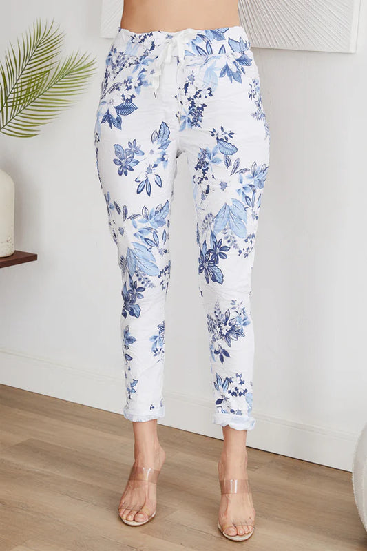 The Garden Floral Crinkle Jogger