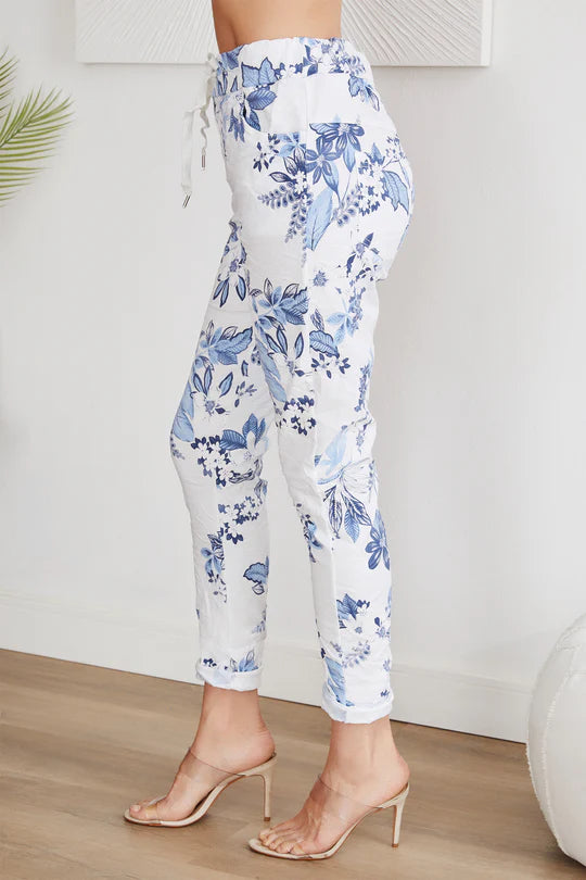 The Garden Floral Crinkle Jogger