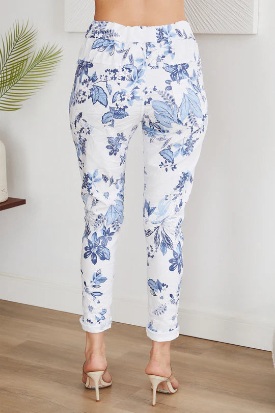 The Garden Floral Crinkle Jogger